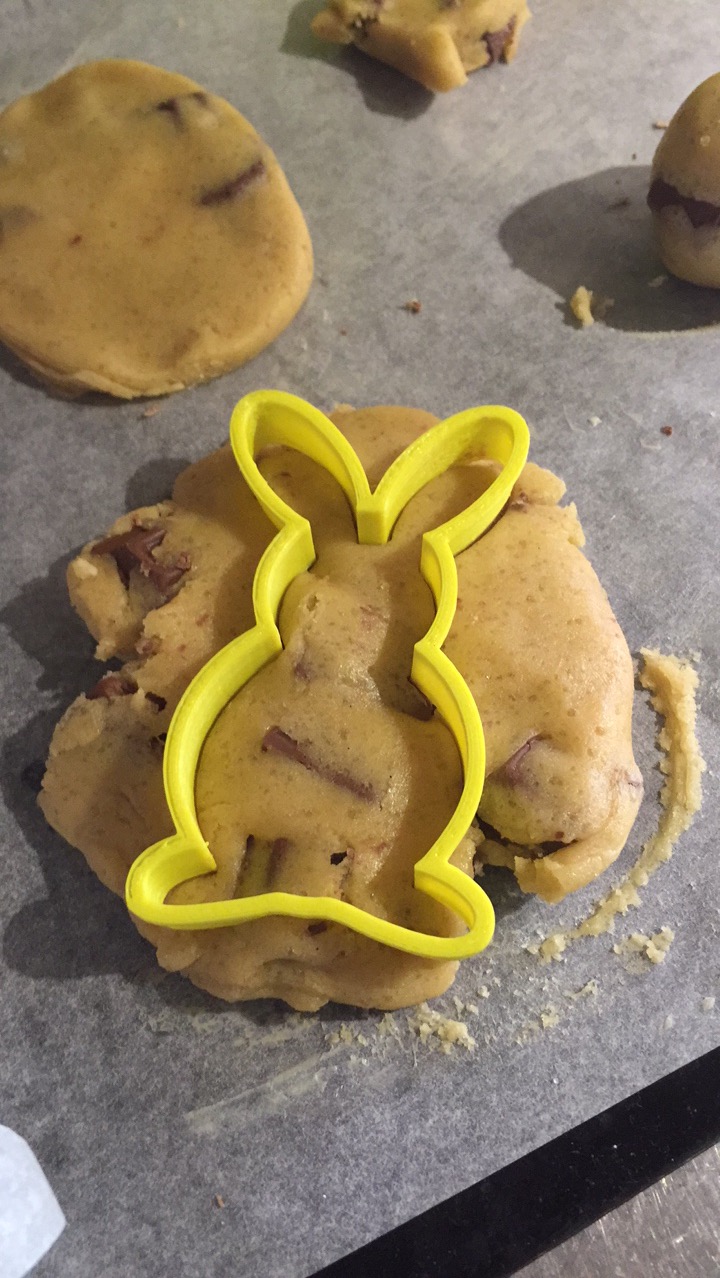 Easter Bunny Cookie Cutter - high resolution