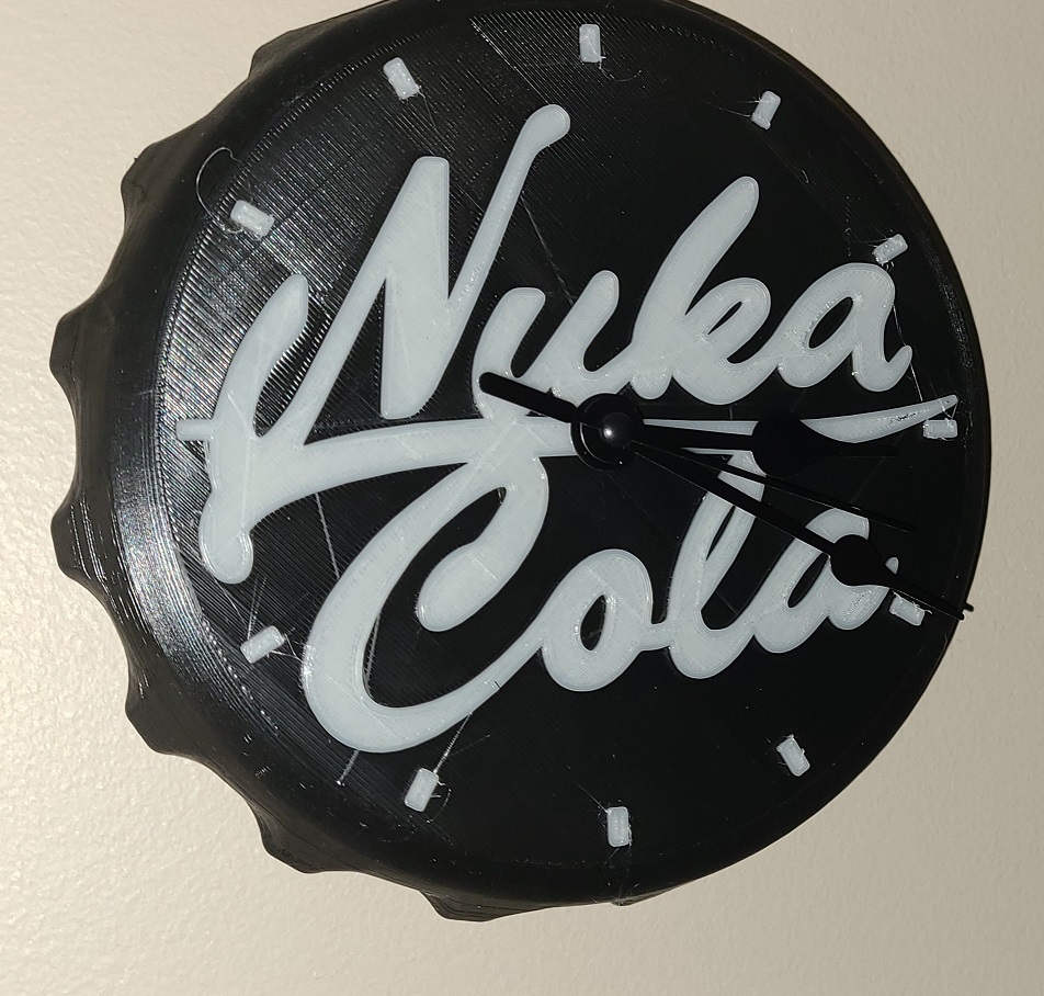 Nuka Cola Clock with Hour tick marks.