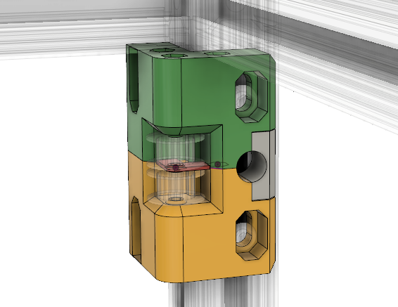 Double sided robust and reliable XY Idlers Mount for Hypercube Evolution