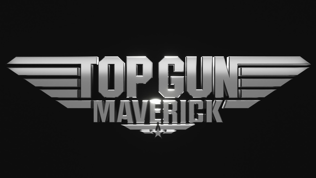Top Gun Maverick Logo for 3D Printing
