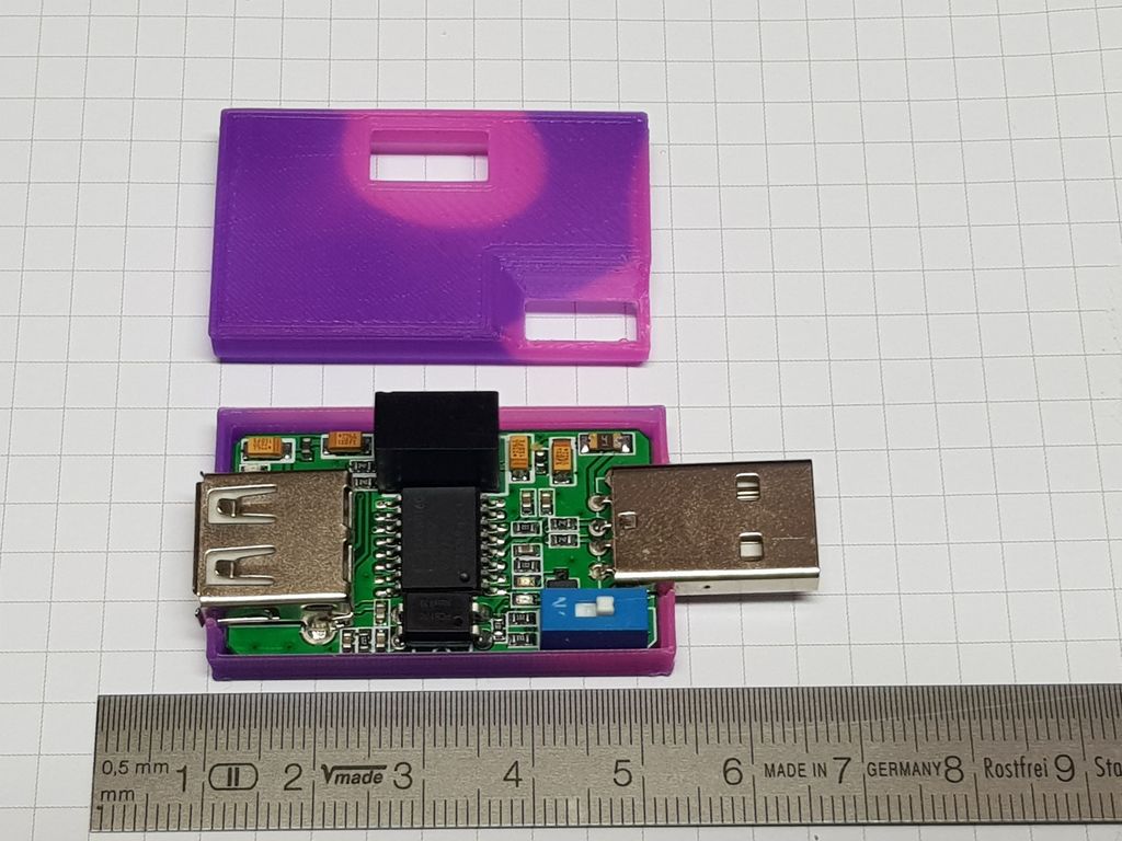 USB Galvanic Isolator Board Case (ADUM4160, ADUM3160)