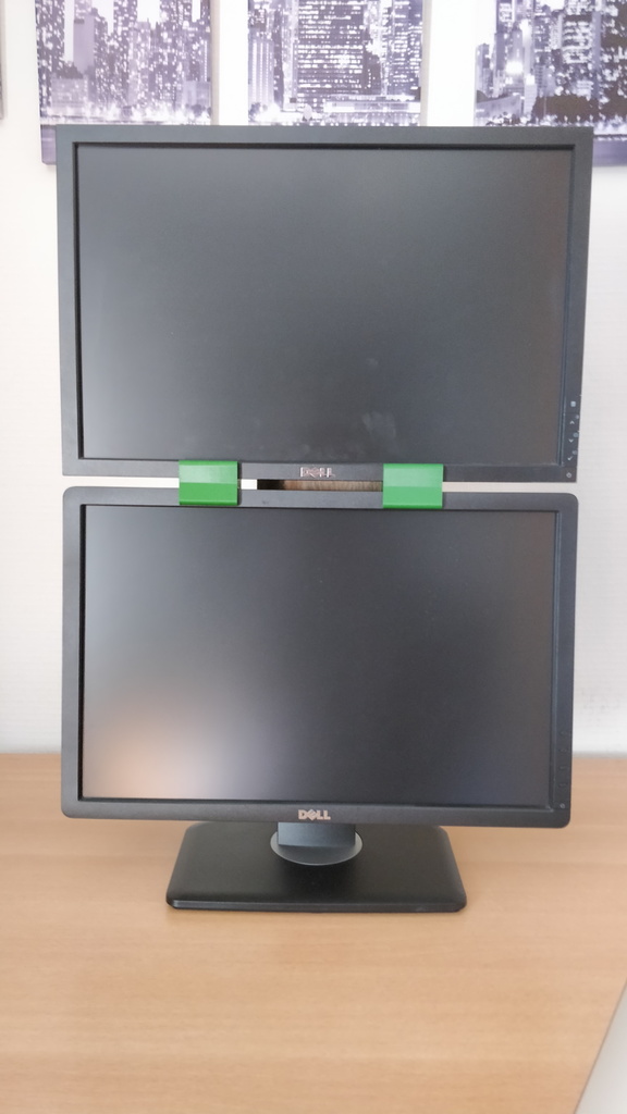 Stacked Dell Monitors