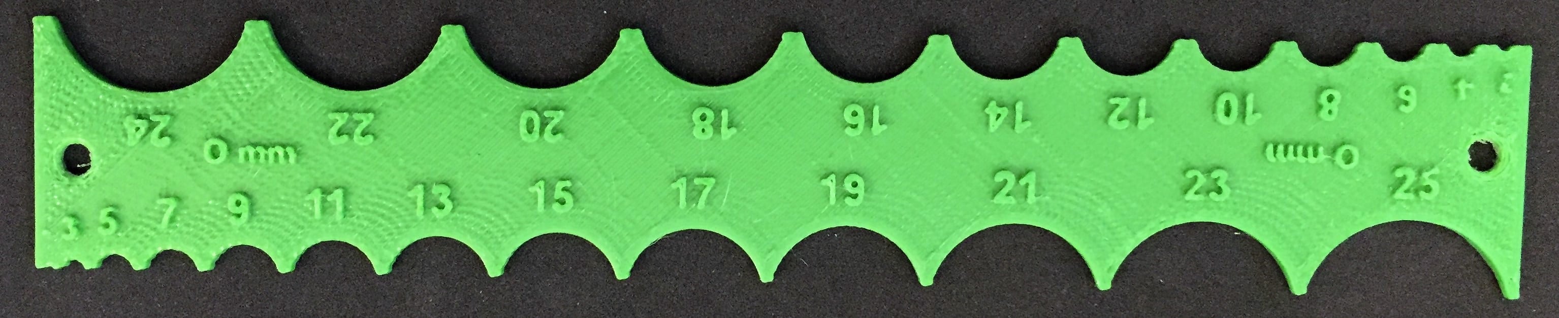 Fillet Gauge 1-25mm