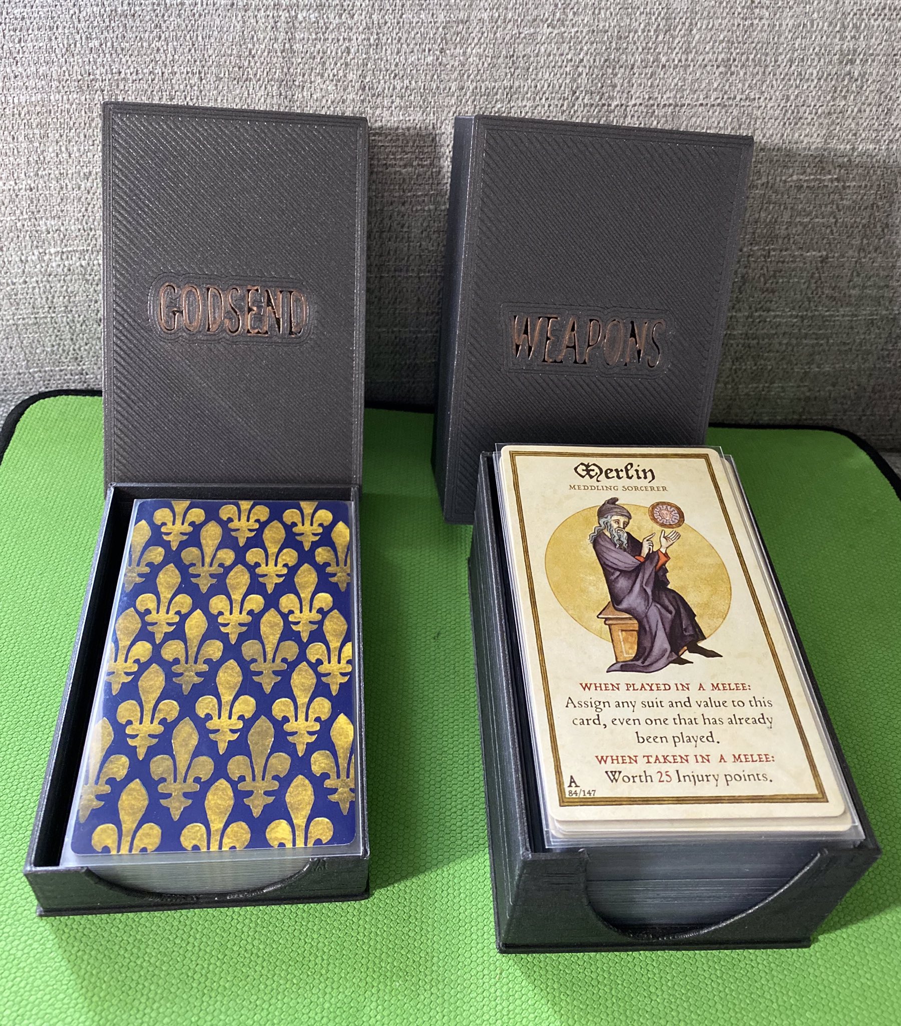 Deck boxes for Sleeved Tarot: Tournament at Avalon
