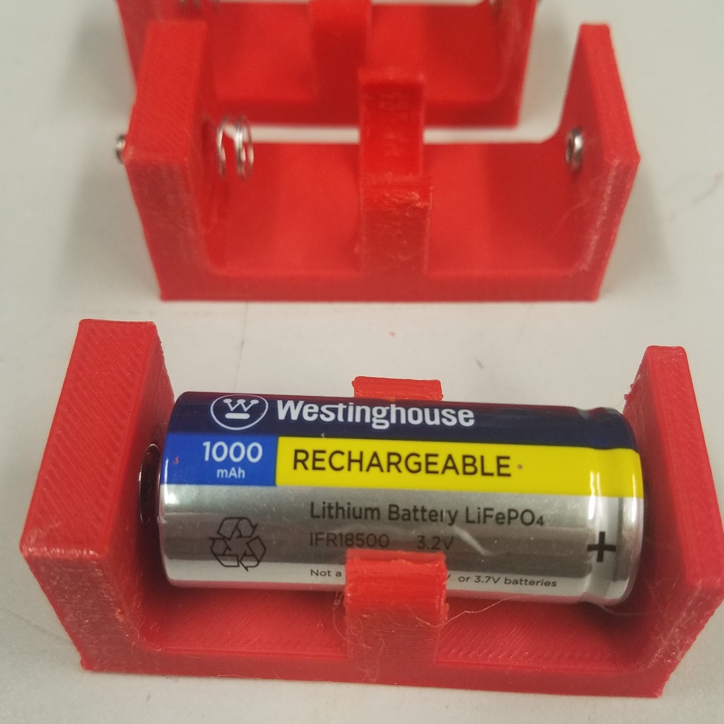 18500 LiFePO4 battery holder
