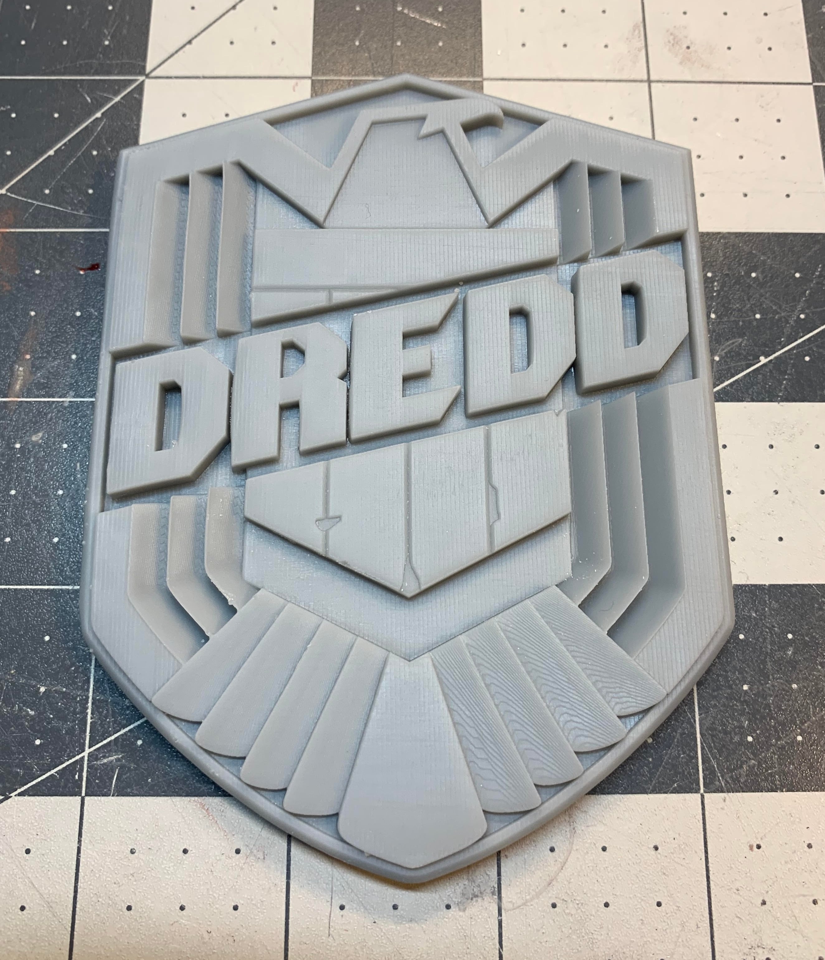 Dredd 2012 Badge and Badge Blank