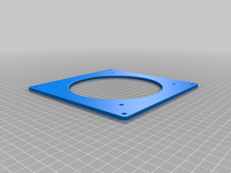 Simple 180mm to 140mm fan mounting plate