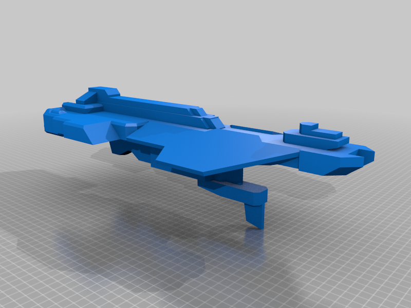 Low Poly UNSC Spirit of Fire