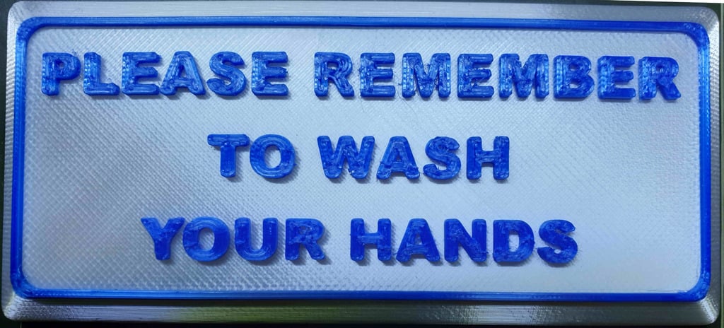Wall Sign - Please Remember to Wash Your Hands