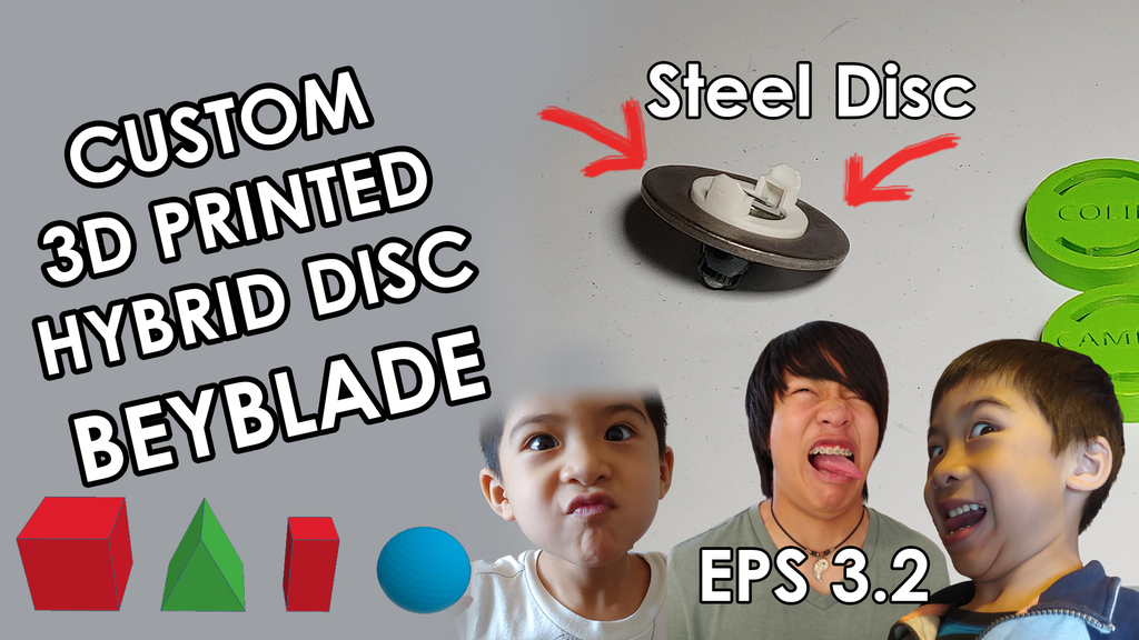 Beyblade Hybrid Disc with Steel Washer
