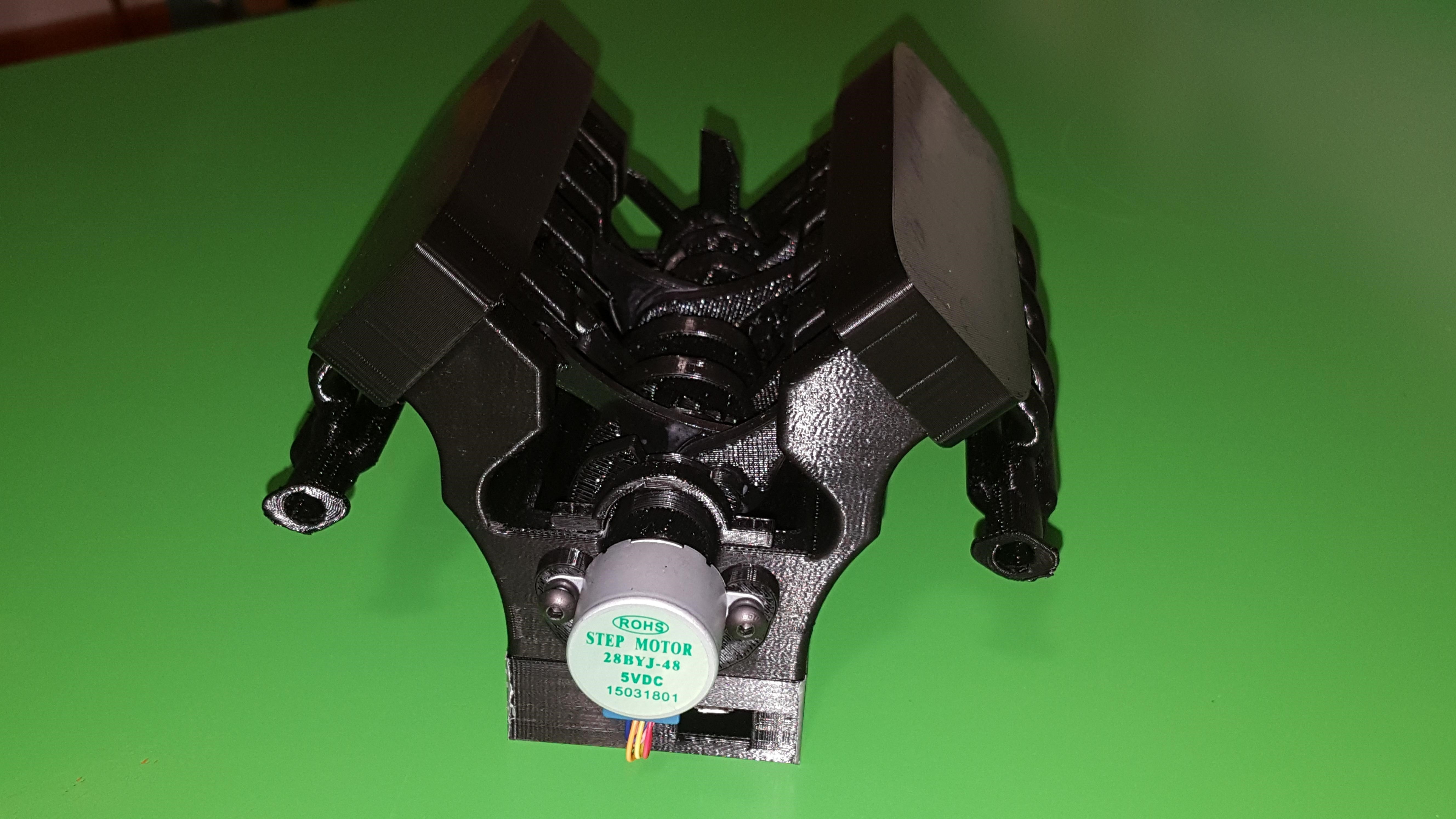 Working V8 engine with arduino and stepper motor