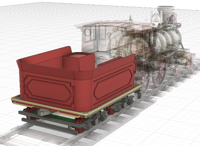 Steam Engine Train Leviathan Tender