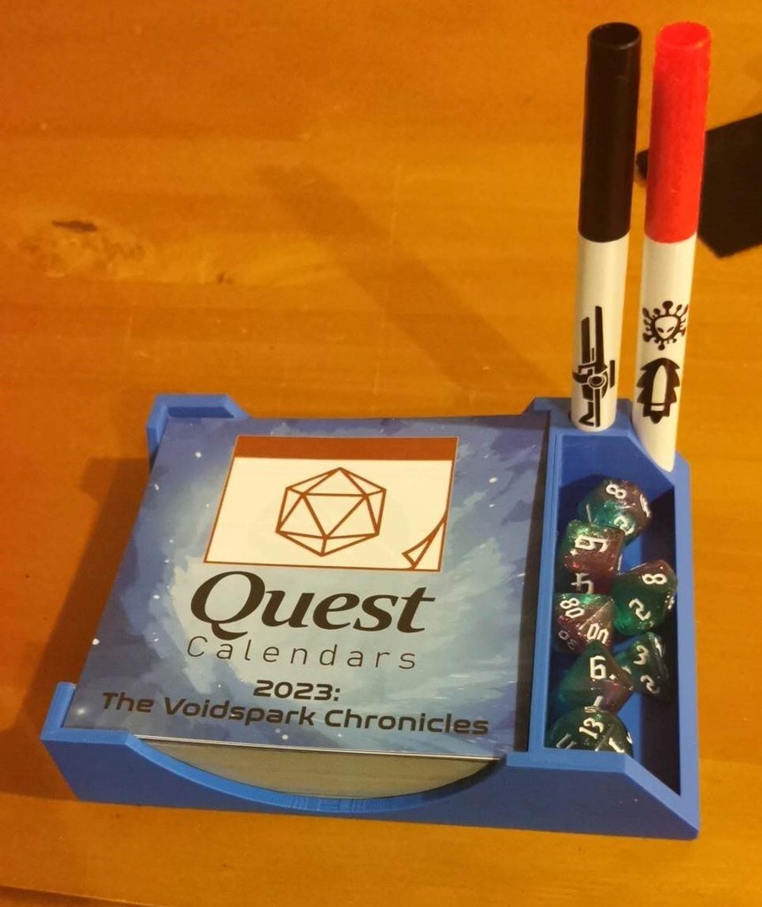 Quest Calendar Holder - Larger Pen Holes