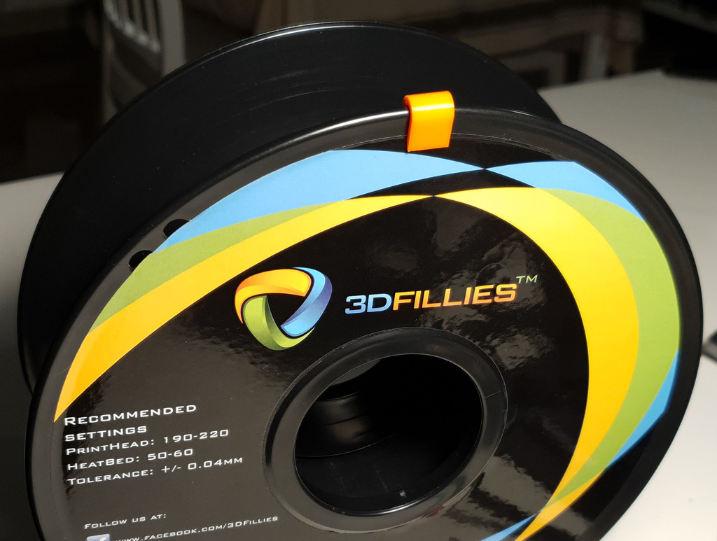 Filament Clip/Holder for 3DFillies 1kg Spool of 1.75mm filament