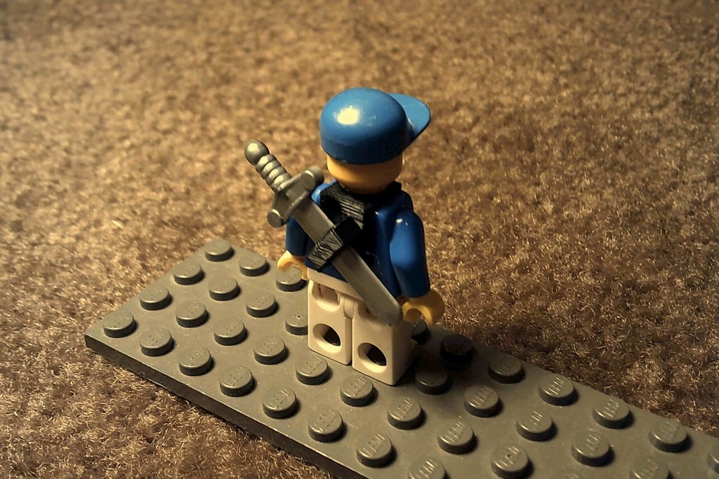 Lego Minifigure Sword Holder