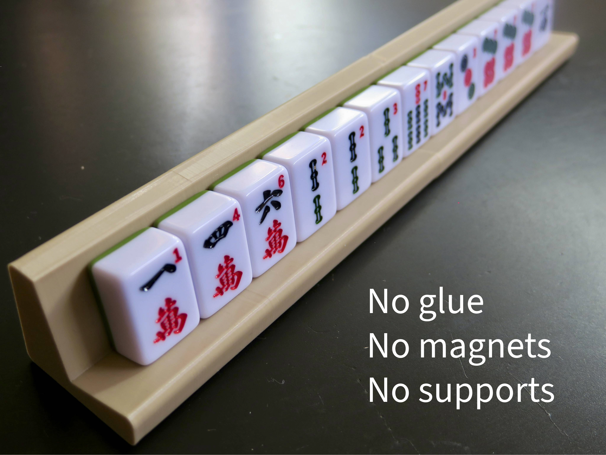 Mahjong Tile Rack--Sliding dovetail joints