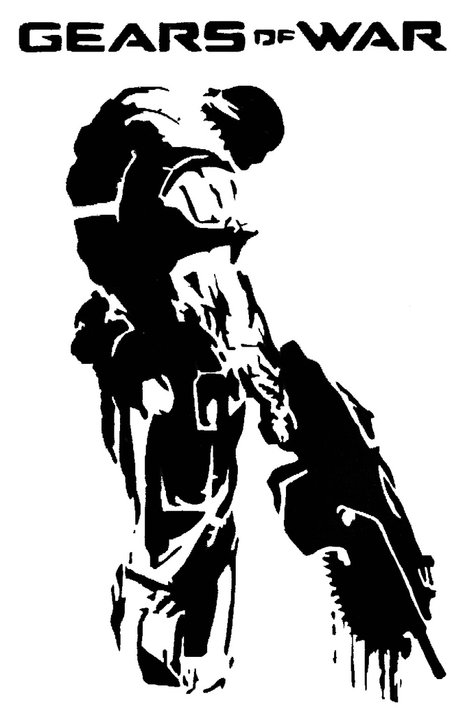 Gears of War stencil