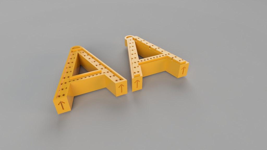 Letter A Keychain