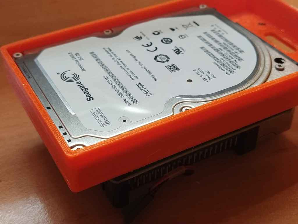 Raspberry Pi 4B Joy-IT ARMOR Case BLOCK 2.5" disk mount