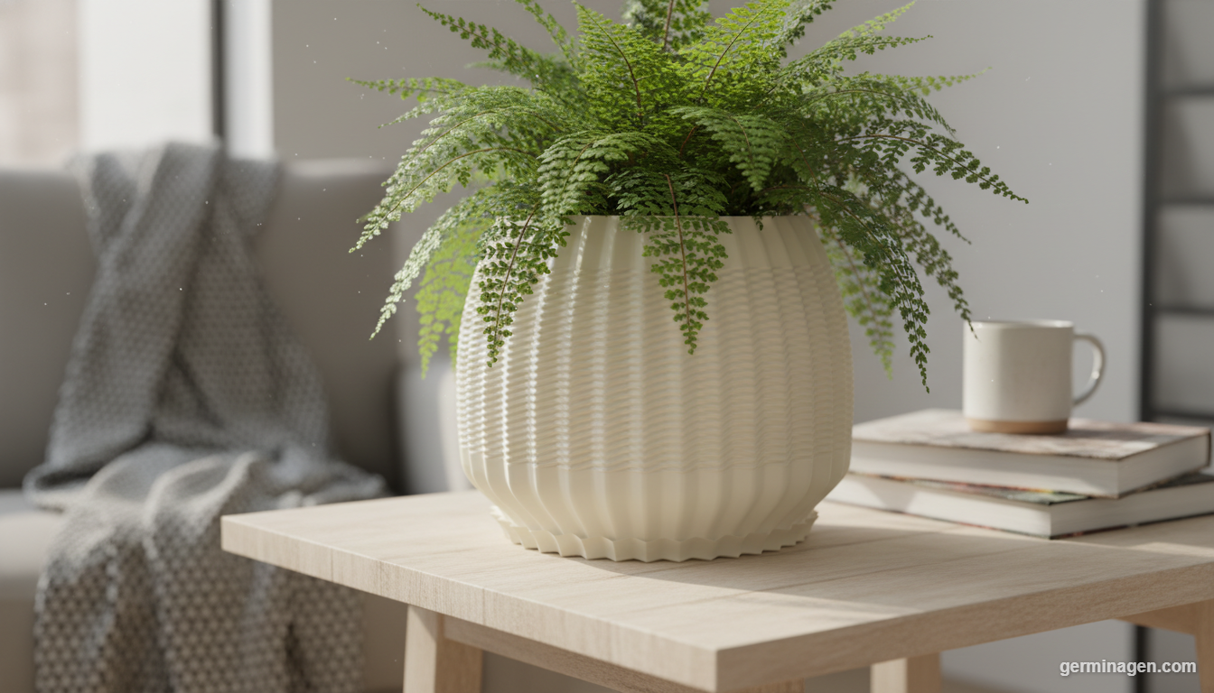 Geometric Planter with Drip Tray