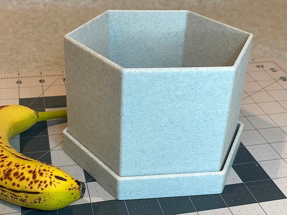 Large Hexagonal Flower Pot