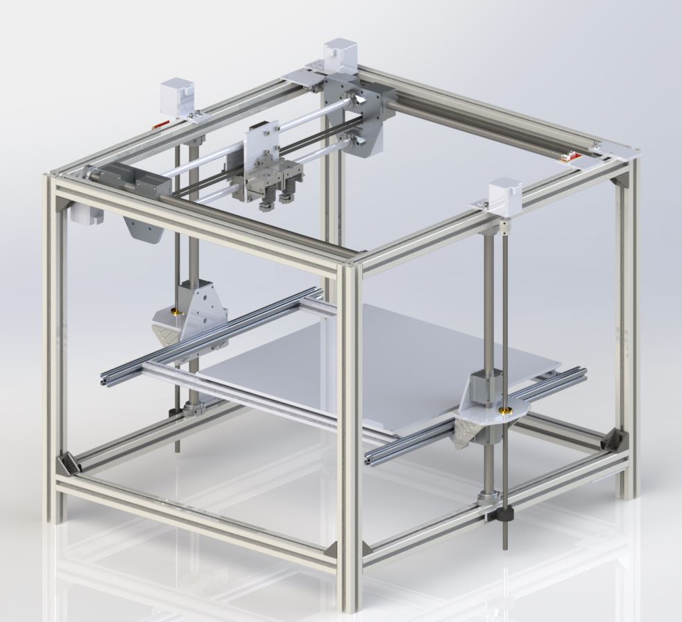 Cartesian 3D Printer Full aluminium