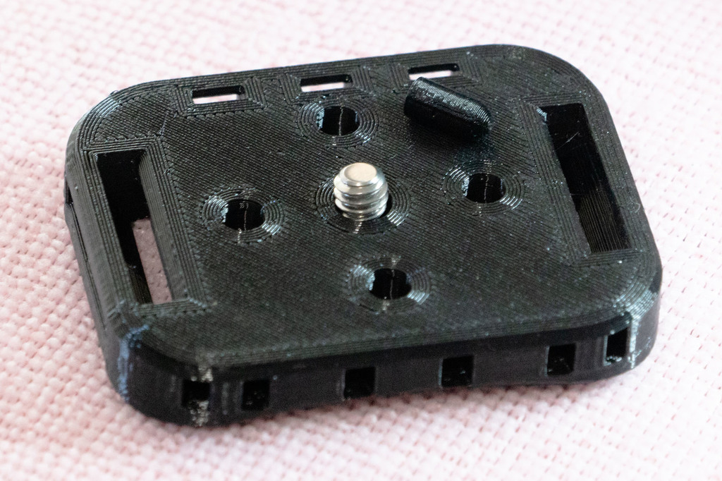 Quarter Inch Strap Base for Cameras and Trackers