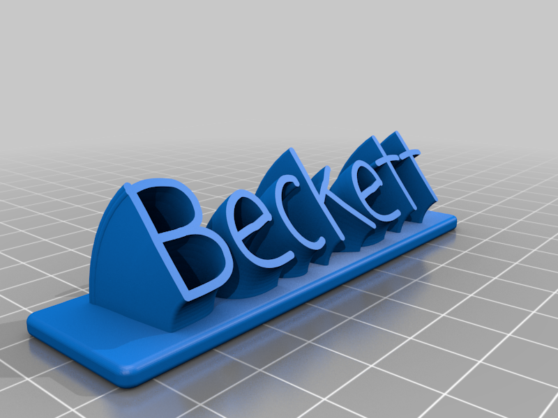 Beckett coming soon font