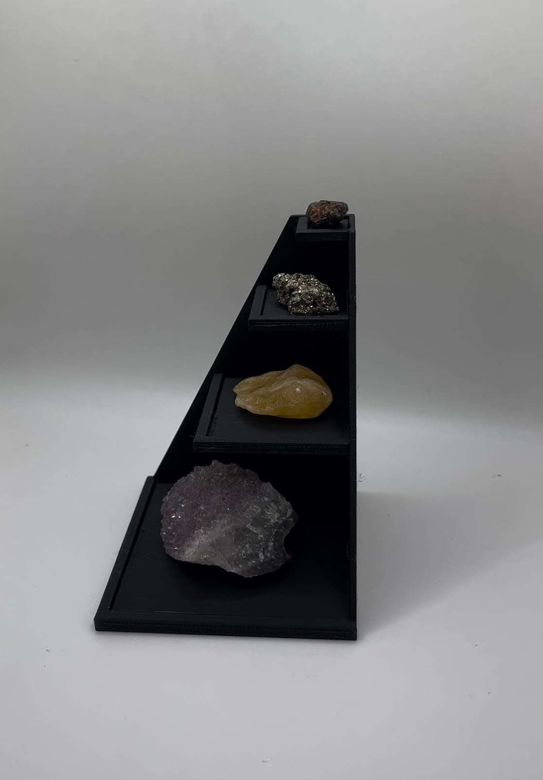 Tiered Gem & Rock Display