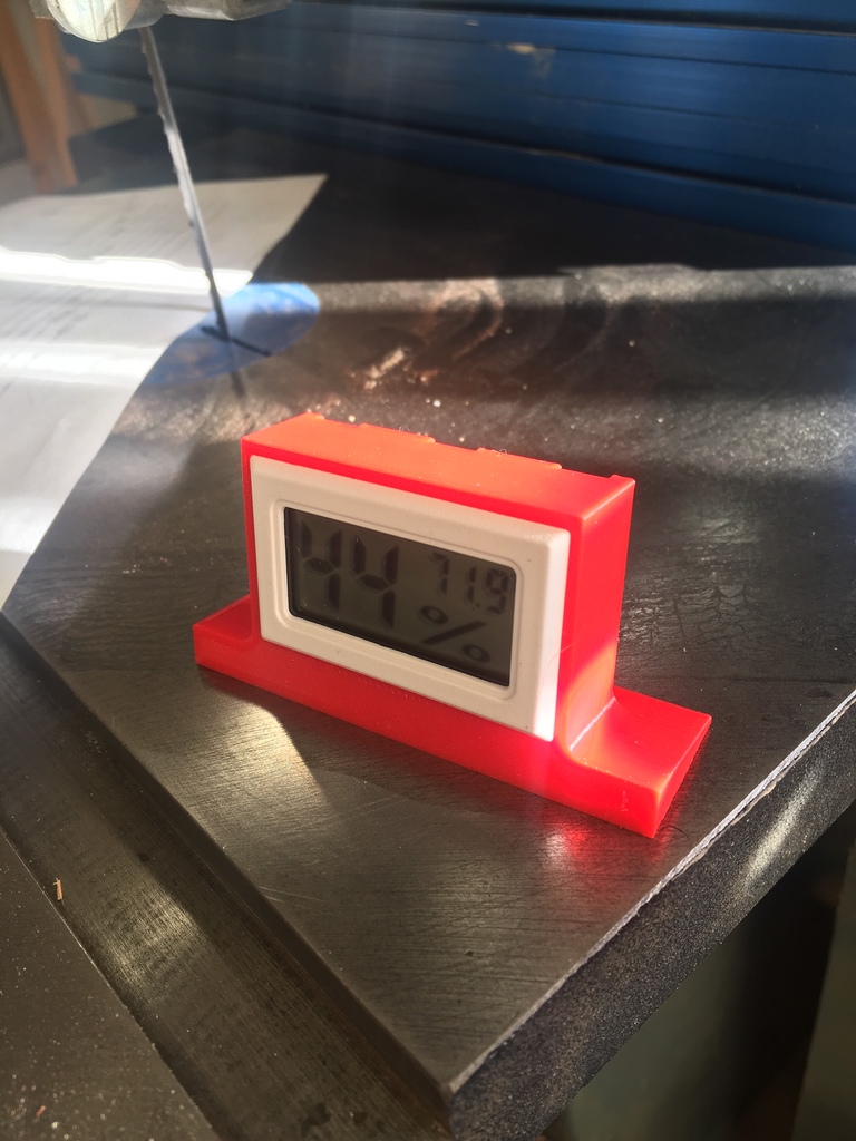 Mini Hygrometer Desk Case