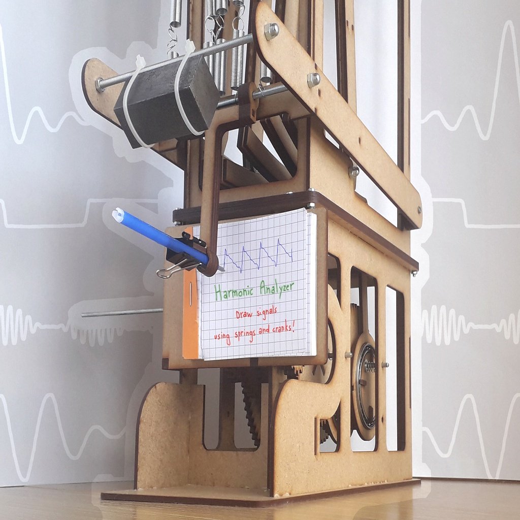 Harmonic Analyzer - A mechanical oscilloscope that uses gears and springs to add sines