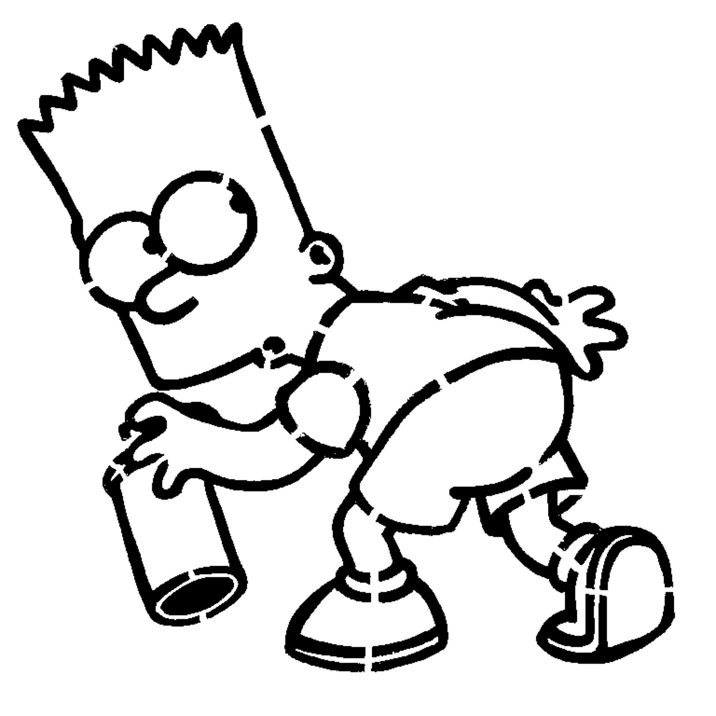 Bart Simpson stencil 2