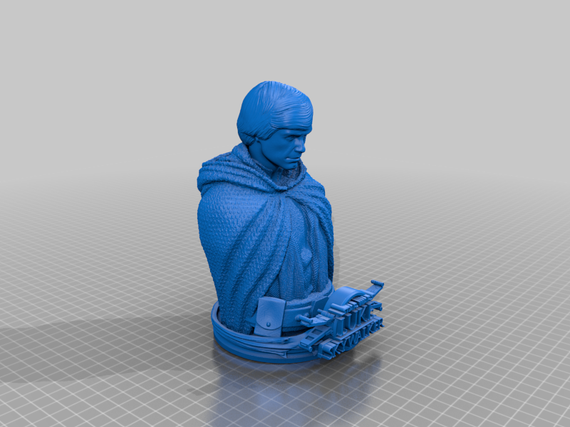 FREEBIE: Wicked Star Wars Luke Bust: Tested and ready for 3d printing