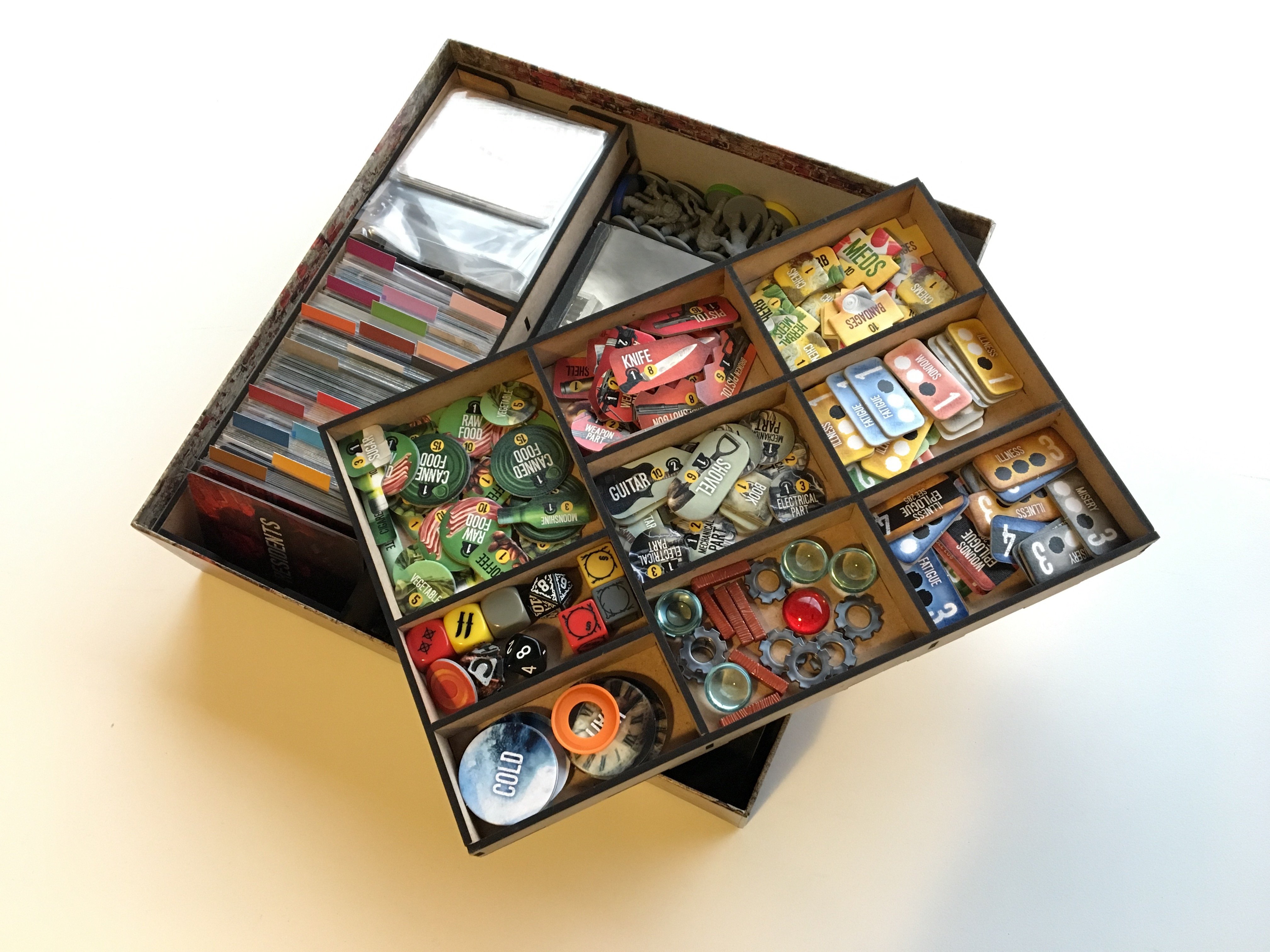 This War of Mine : the board game - Custom Insert (for laser cutter)