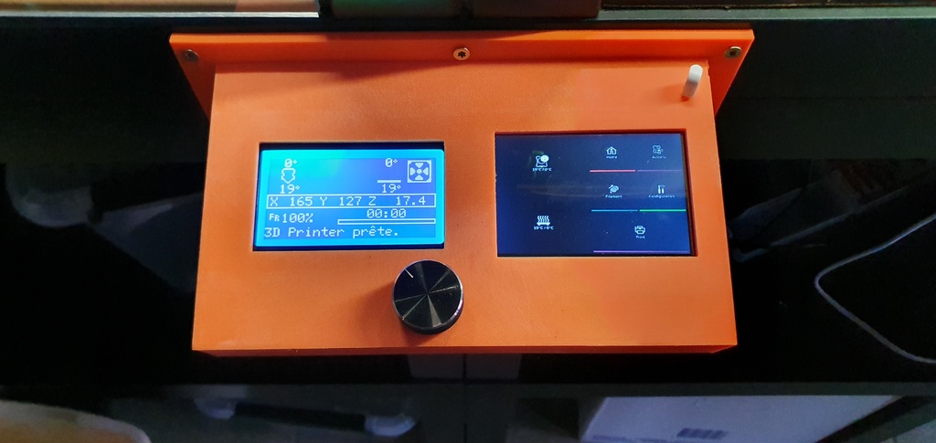 Control panel Ender 3 + LCD for OctoScreen