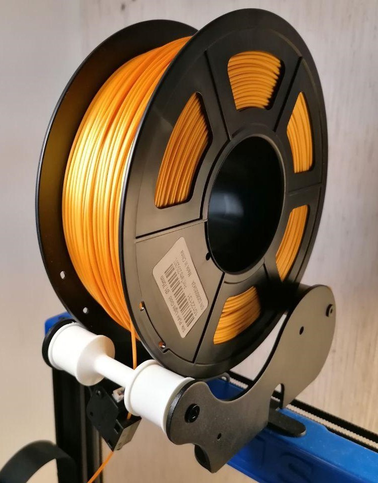 Artillery Genius filament roll for wide and small spools.