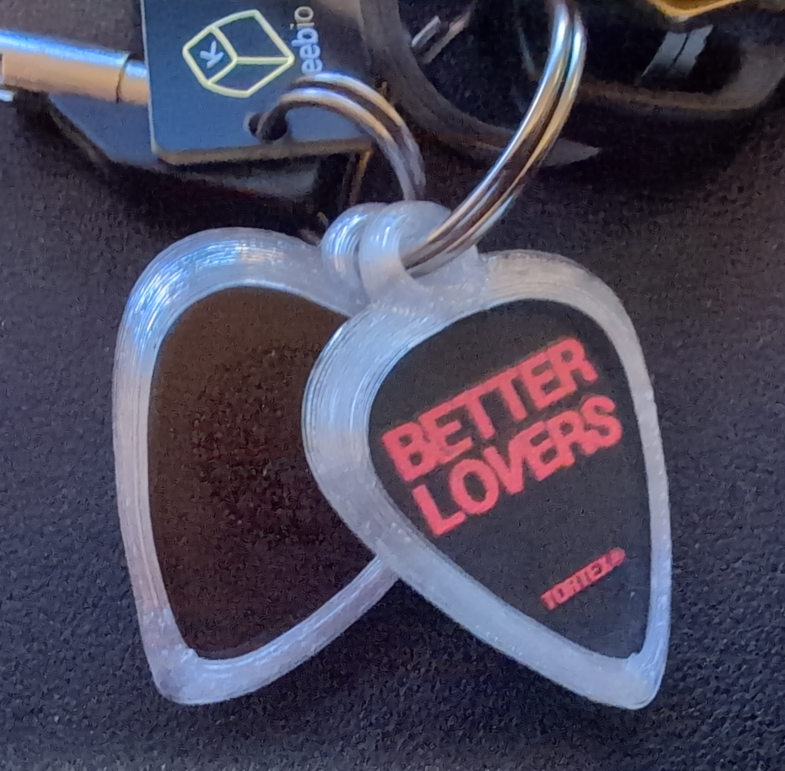 Guitar Pick Holder Keychain