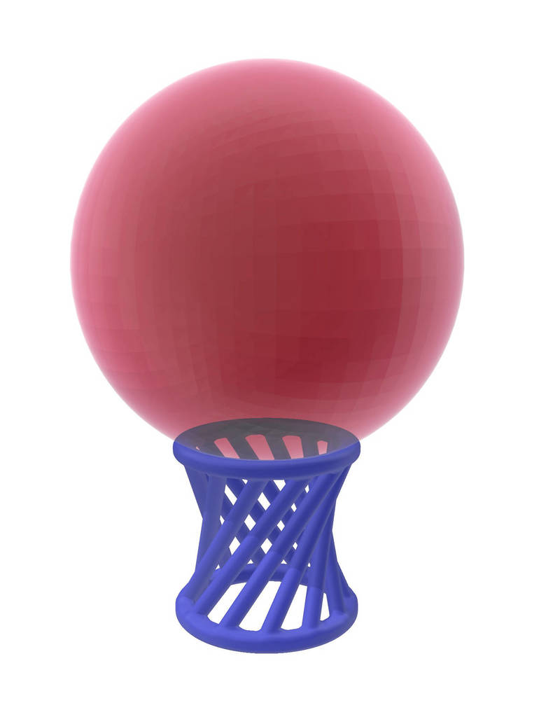 Twisted sphere stand