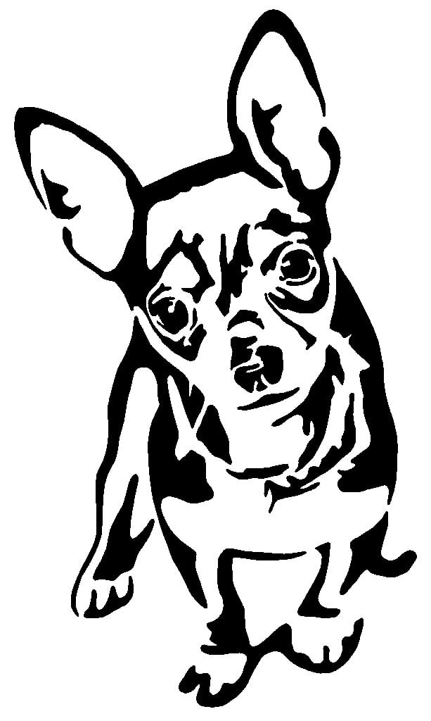  Chihuahua stencil 3