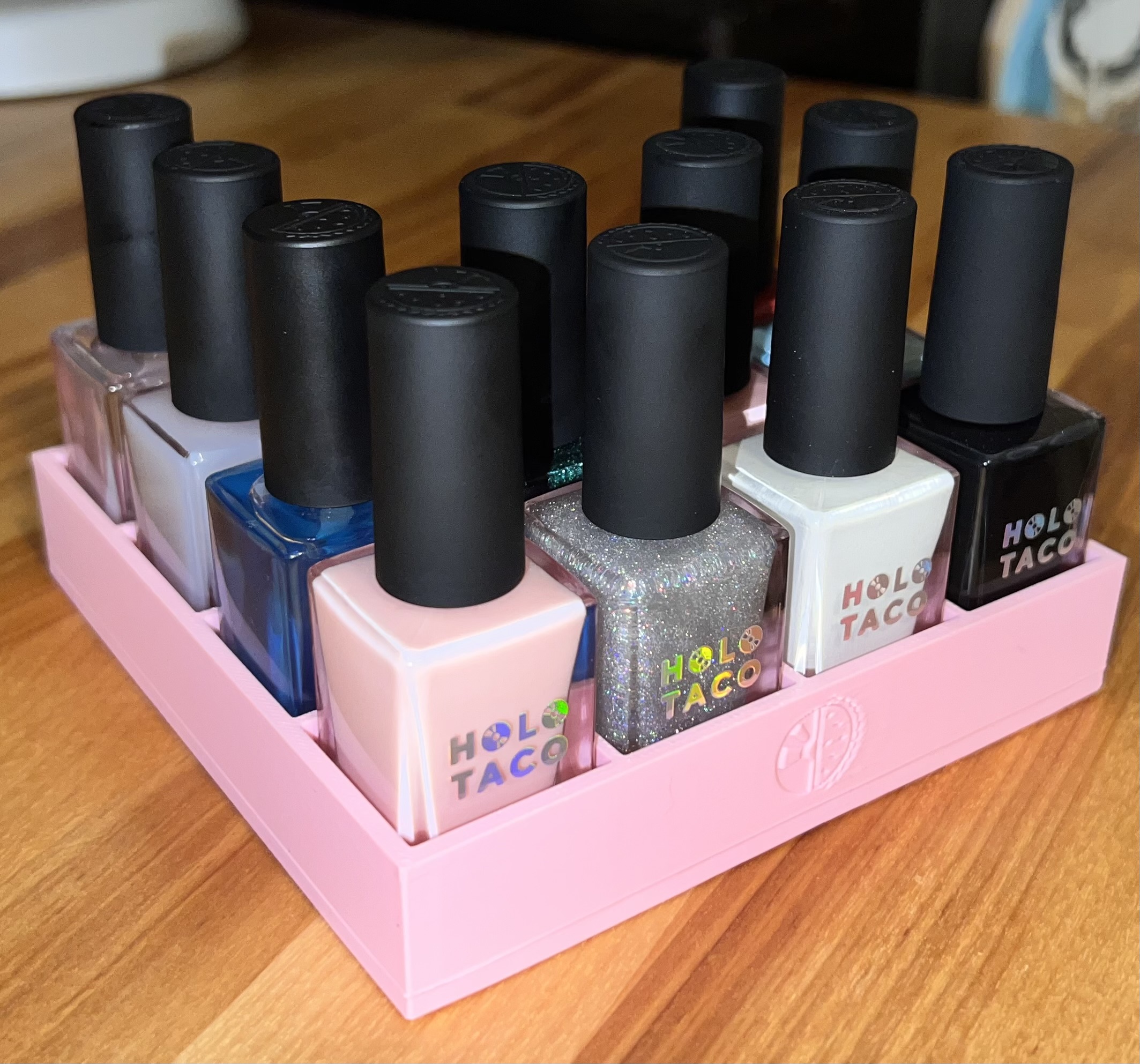 HoloTaco nail polish drawer organizer holder 4x4