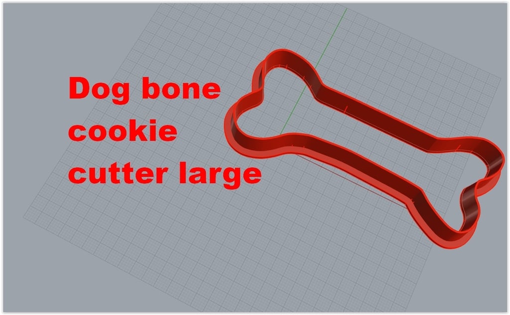 Dog bone cookie cutter