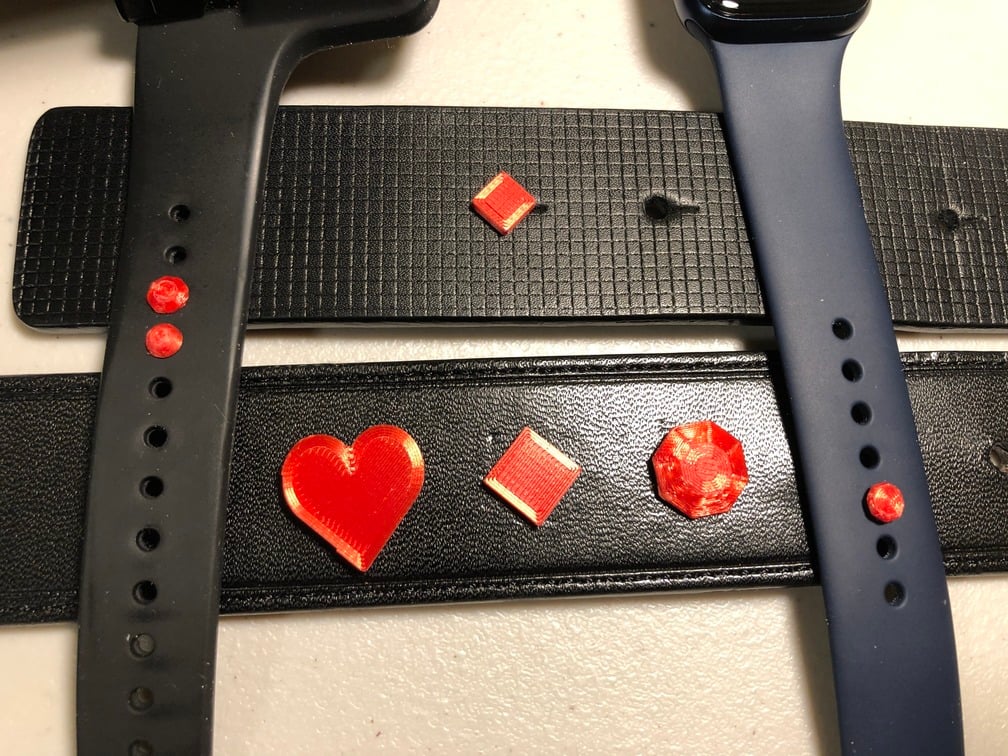 Customizable Studs for Belt or Watch Band Bling