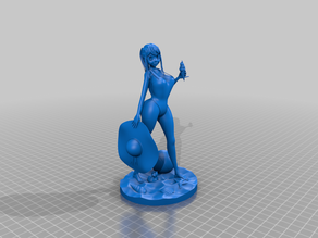 Uschi in swimsuit 3D model