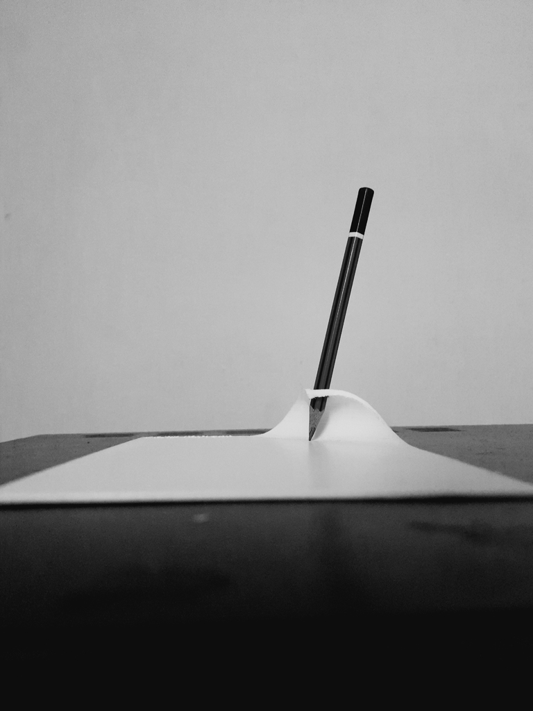 Pen or Pencil holder on paper design
