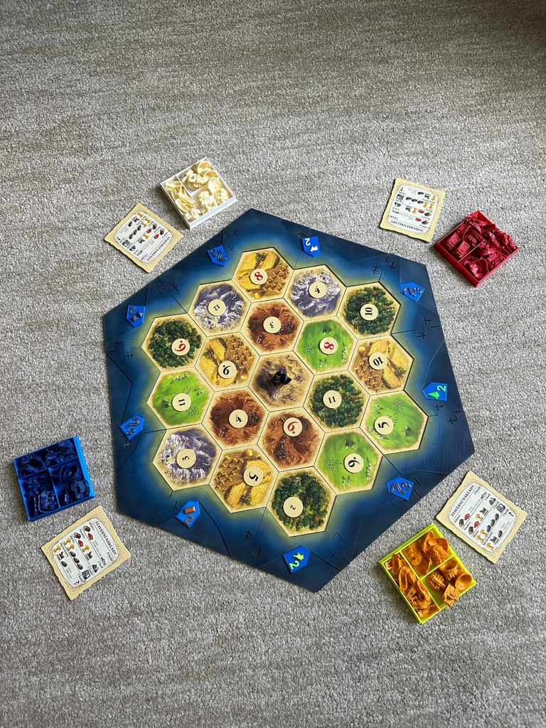 Insert to the board game Settlers of Catan