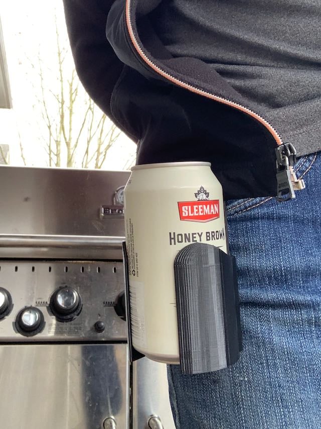 brock Beer or Soda Clip-on Holder