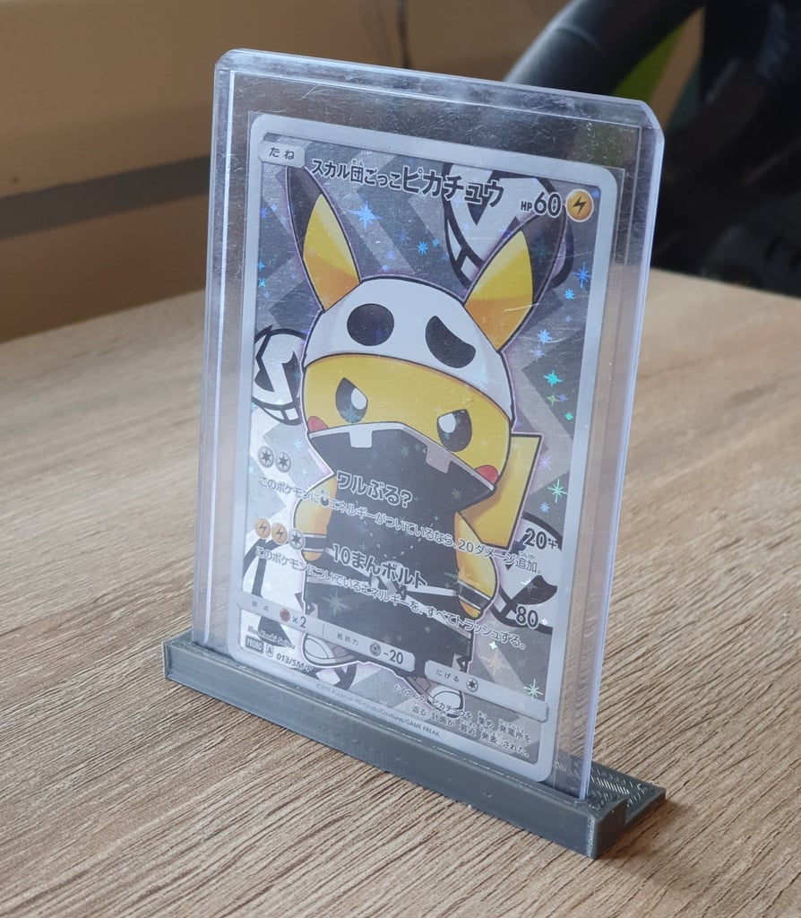 Trading/Pokemon card display stand for top loader.