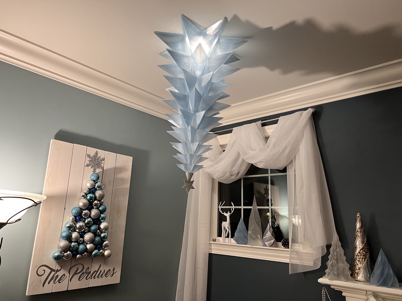 Stackable Christmas Tree for Ceiling Hanging