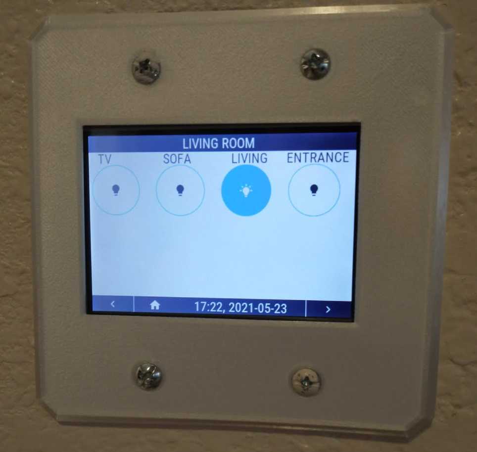 OpenHASP Single/Dual Gang Smart 3.5" Touchscreen Switch