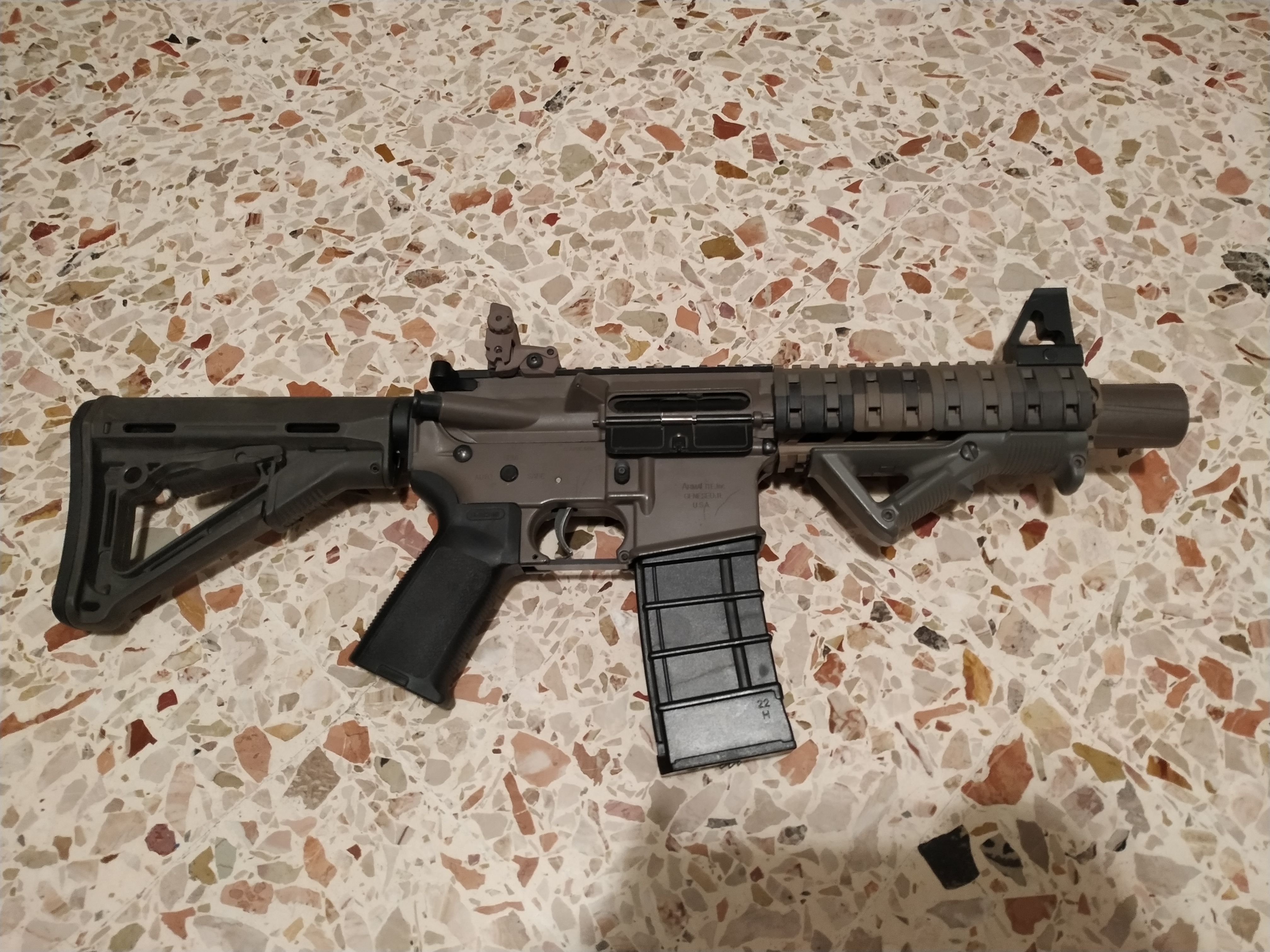 Airsoft CQB silencer suppressor short with 14mm CCW Softair